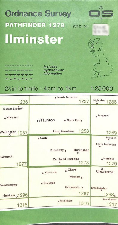 Ilminster (Sheet 1278 (ST21 / 31)) (Pathfinder maps)