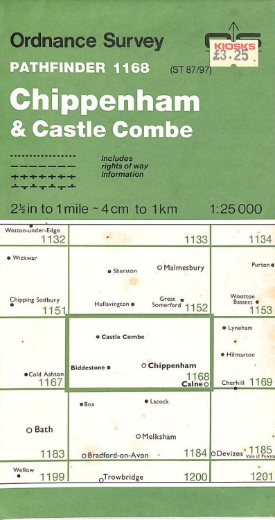Chippenham and Castle Combe (Sheet 1168 (ST87 / 97)) (Pathfinder maps)