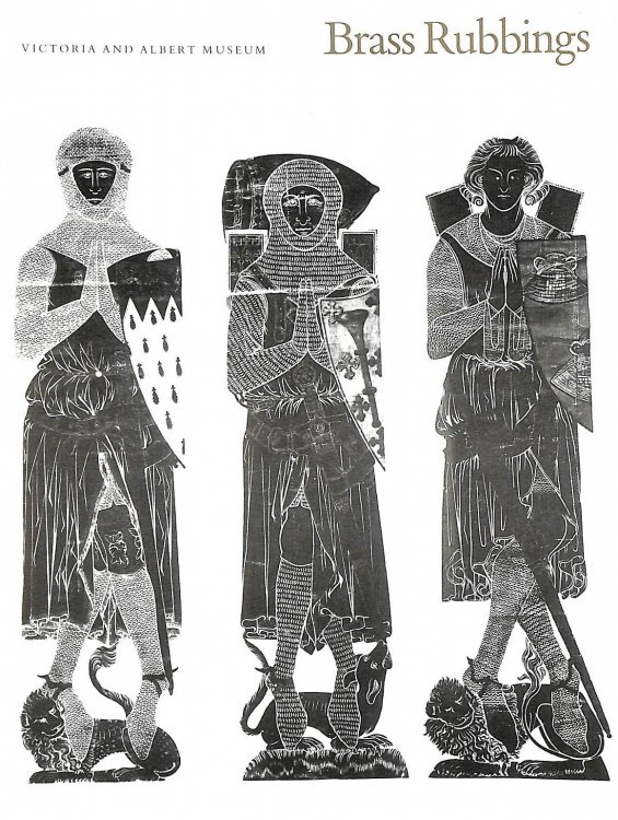 Brass Rubbings: Catalogue of Rubbings of Brasses and Incised Slabs. Victoria & Albert Museum.