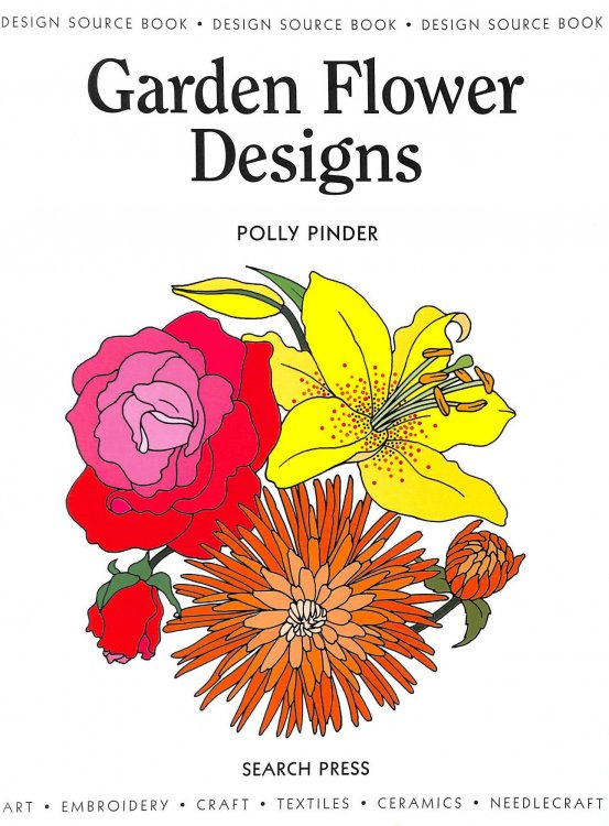 Design Source Book 22: Garden Flower Designs (Design Source Books)
