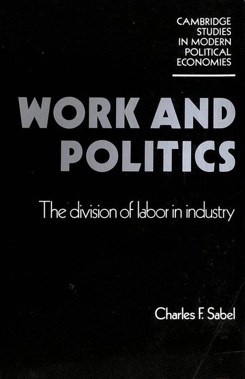Work and Politics: The Division of Labour in Industry (Cambridge Studies in Modern Political Economies)