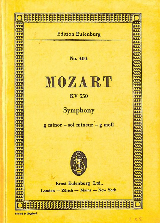 No. 404 Mozart KV 550 Symphony G Minor