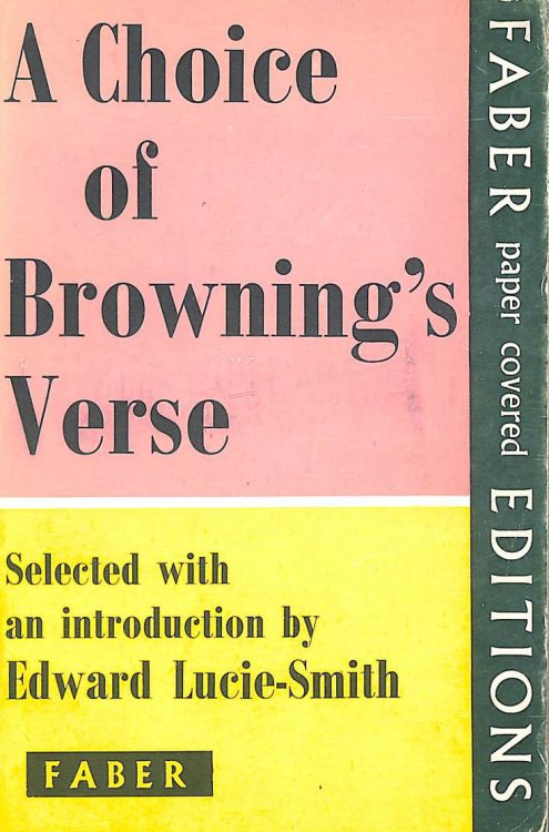 A choice of Browning's verse;