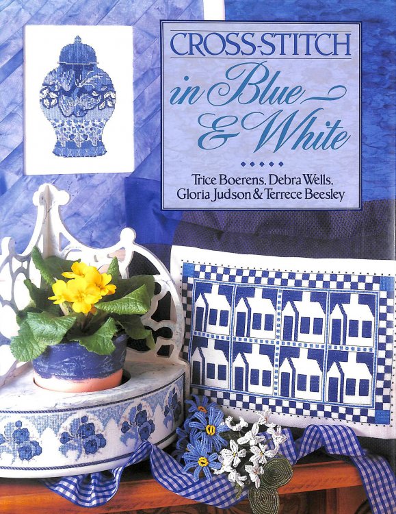 Cross Stitch In Blue And White