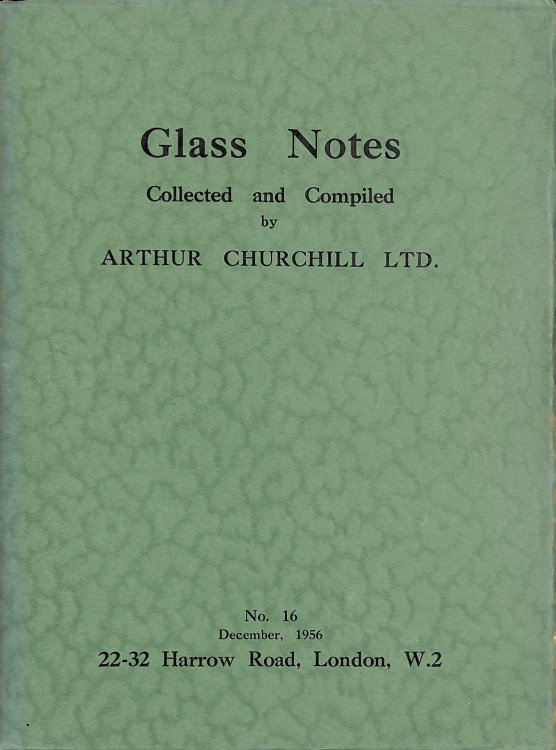 Glass Notes No.16 December 1956