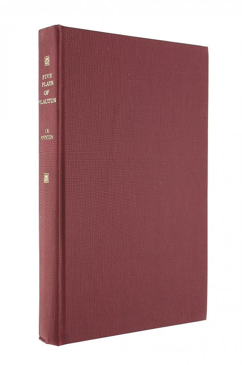 Five Plays By Plautus Curculio Menaechmi Mercator Mostellaria Rudens
