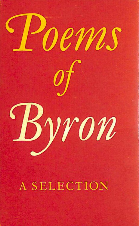 Selected Poems Of Byron