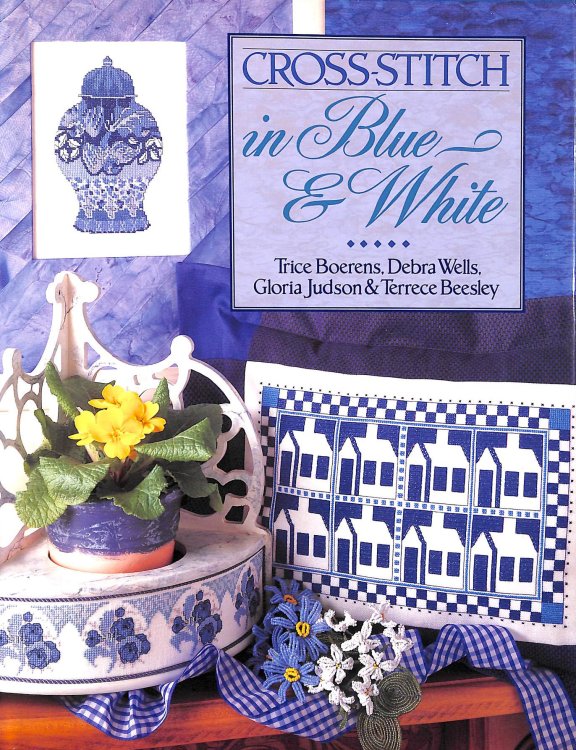 Cross Stitch In Blue And White
