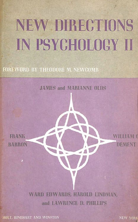 New Directions in Psychology. II.