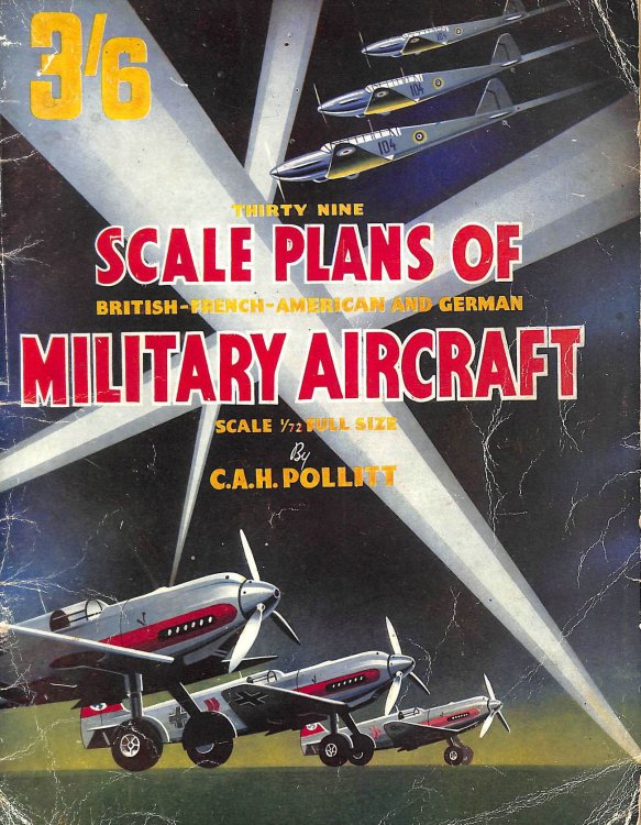 Thirty Nine Scale Plans Of British-French-American And German Military Aircraft
