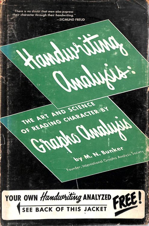 Handwriting Analysis : The Art and Science of Reading Character By Grapho-Analysis