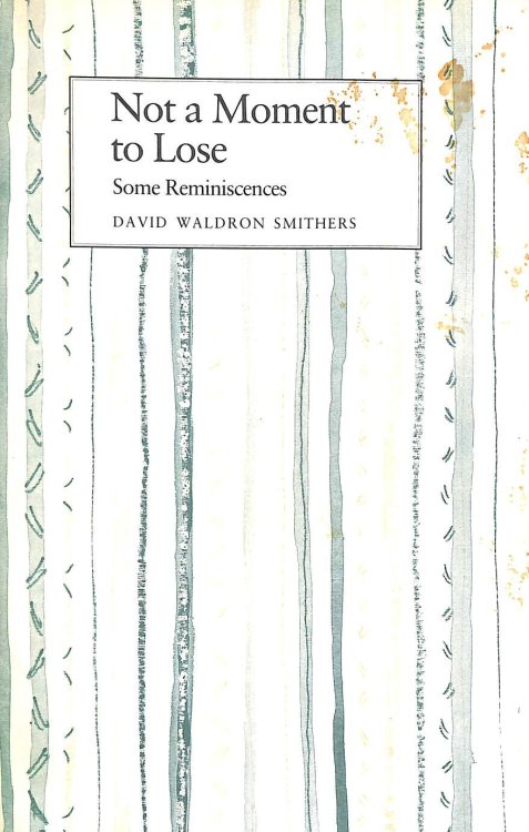 Not A Moment To Lose: Some Reminiscences (The memoir club)