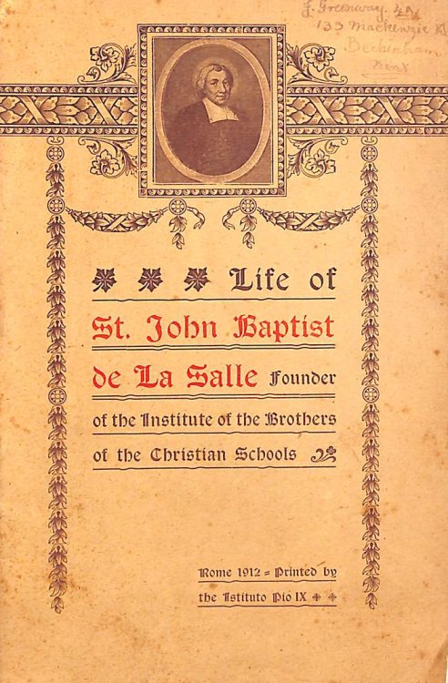 The life of John Baptist de La Salle, founder of the Institute of the Brothers of the Christian Schools.