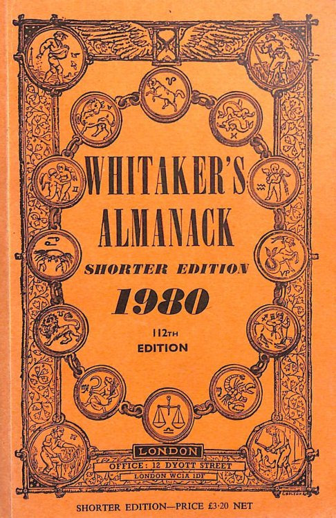 Whitaker's Almanack Shorter Edition 1980