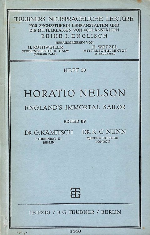 Horatio Nelson, England's Immortal Sailor