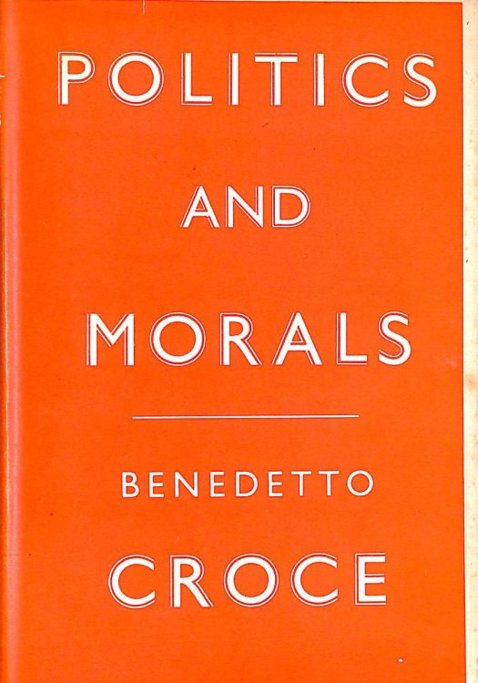Politics And Morals Translated By Salvatore J. Castiglione
