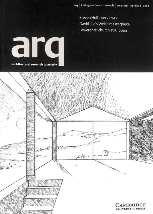 arq: Architectural Research Quarterly: Volume 6, Part 2