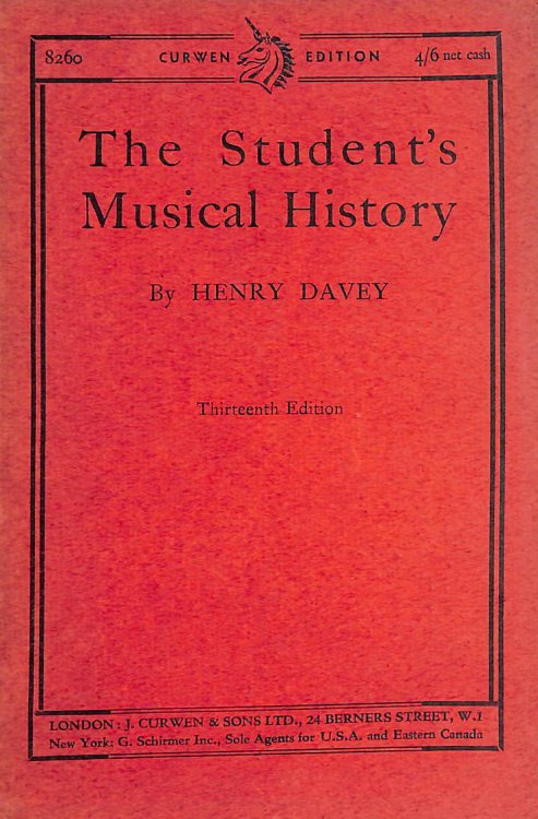The Student's Musical History