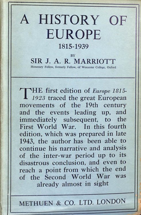 History of Europe, 1815-1939 (History of Medieval & Modern Europe)