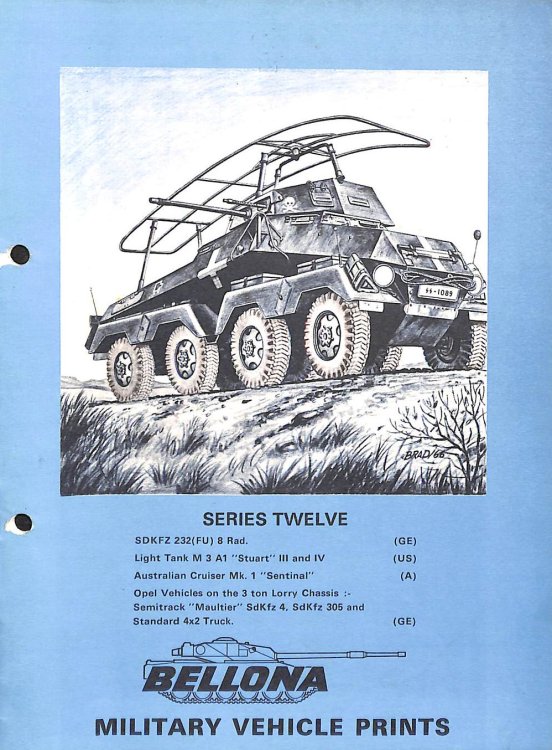 Bellona Military Vehicle Prints series 12