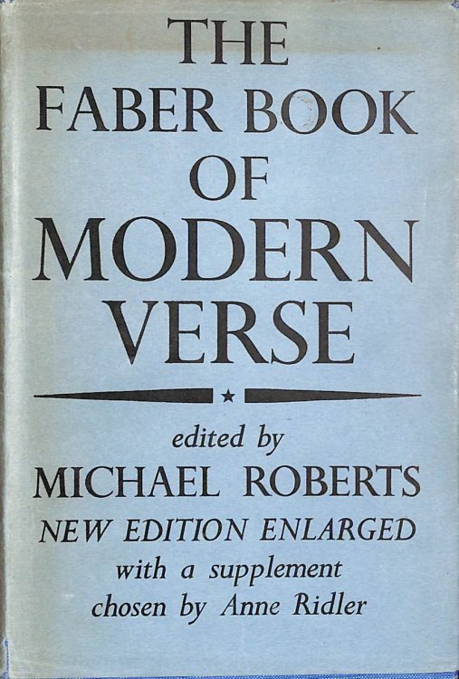 The Faber Book Of Modern Verse