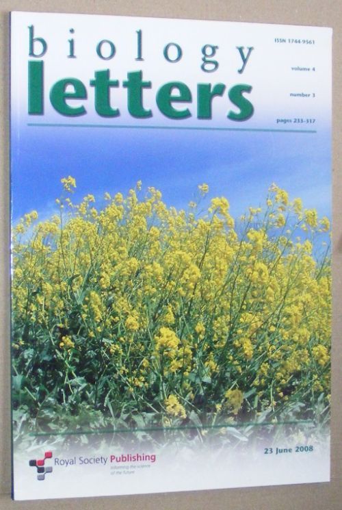 Biology Letters, volume 4 number 3
