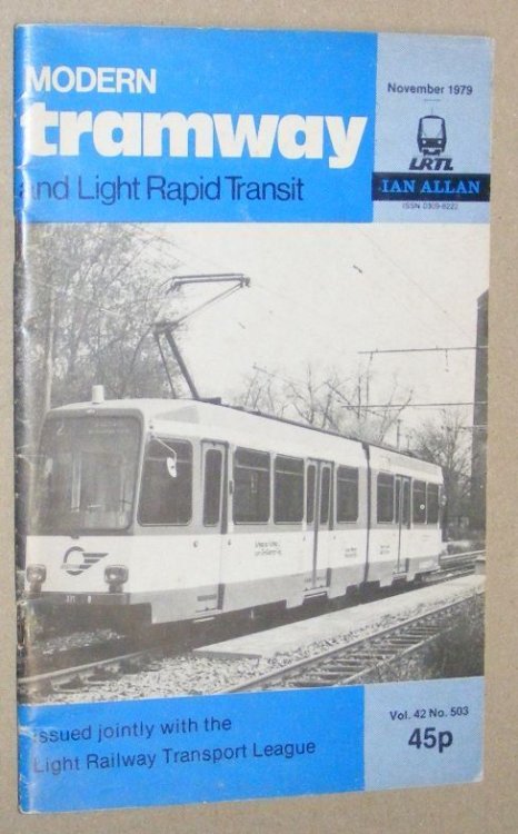 Modern Tramway and Light Rapid Transit November 1979, Vol.42 No.503