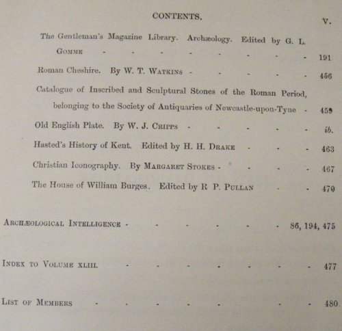 The Archaeological Journal For the encouragement and prosecution of researches into the Arts and Monuments of the Early and Middle Ages. Volume 43