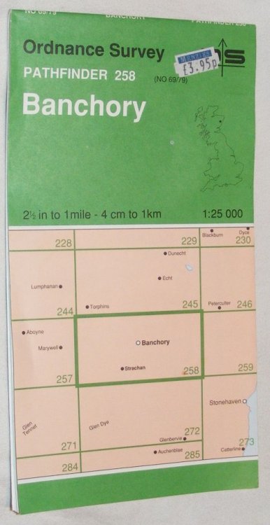 Banchory Pathfinder 1:25000 Map 258 (NO 69/79)