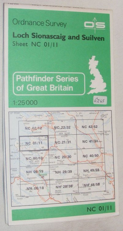 Loch Sionascaig and Suilven 1:25000 Pathfinder Maps NC 01/11