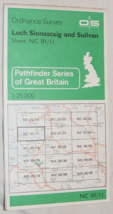 Loch Sionascaig and Suilven 1:25000 Pathfinder Maps NC 01/11