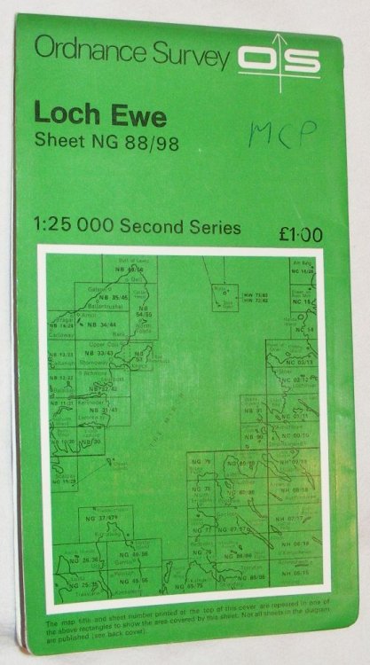 Loch Ewe 1:25000 Map Second Series Sheet NG 88/98