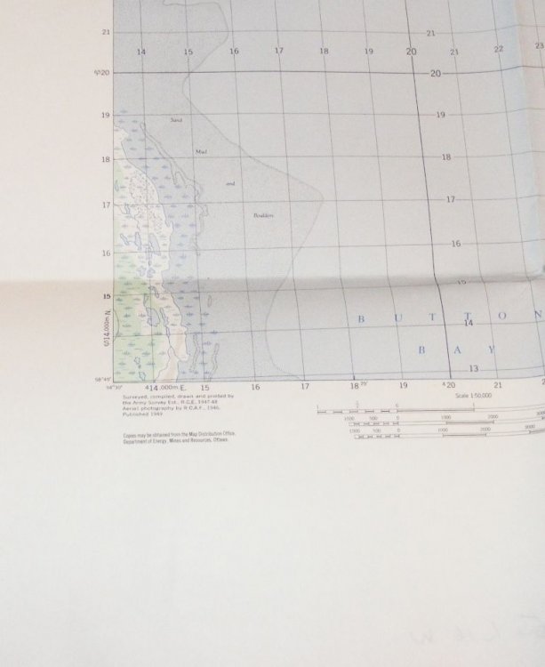 Churchill, MB, 1:50000 Map Canada Sheet 54 L/16 West