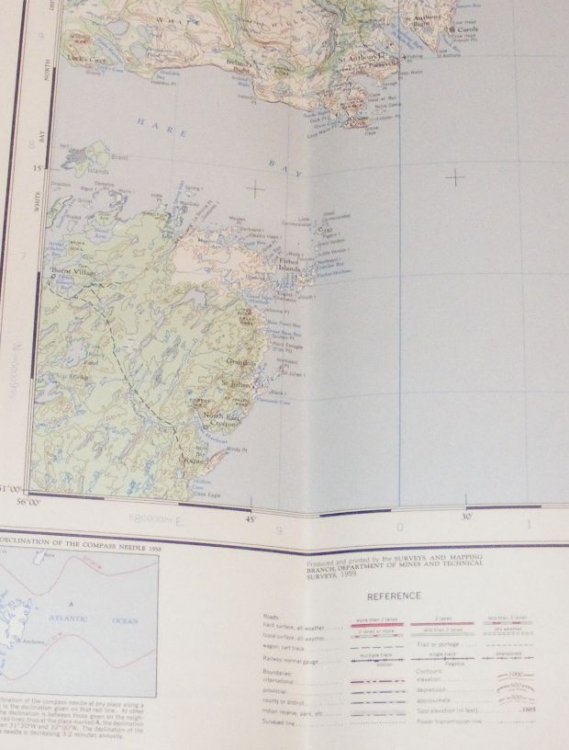 St. Anthony, Newfoundland. 1:250000 Map Canada Sheet 2M, edition 1 ASE, Series A 501