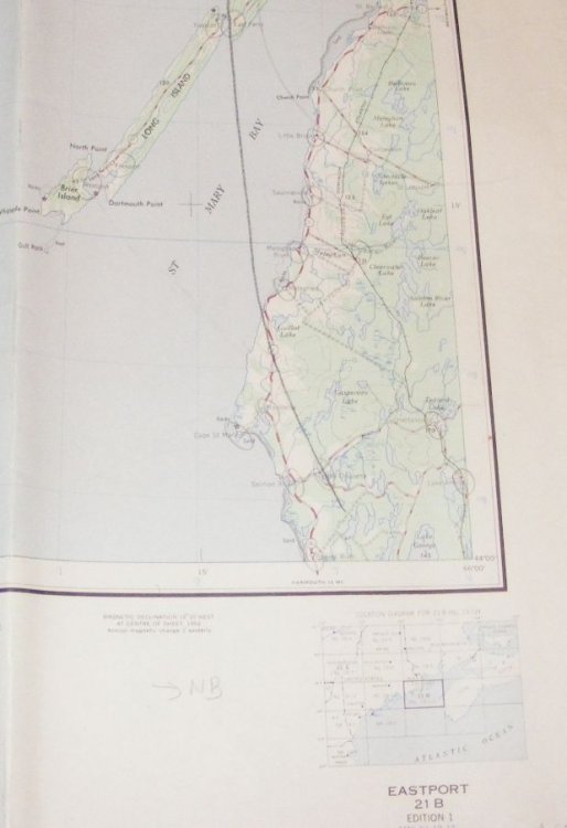 Eastport, Canada and United States Map sheet 21B 1:250,000