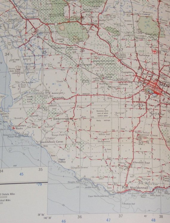Penola. 1:250000 Map SJ 54-6 Edition 1-AAS, Series R 502
