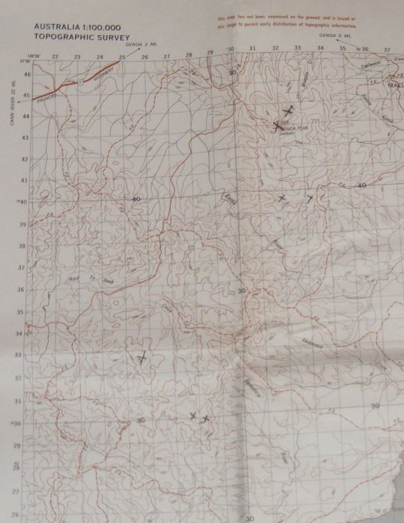 Mallacoota. Australia 1:100,000 Topographic Survey Preliminary Compilation Copy PCC 8822