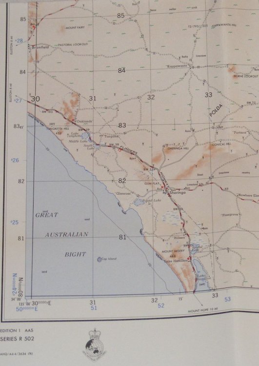 Kimba. South Australia 1:25000 Map Sheet SI 53-7, Edition 1-AAS. Series R 502