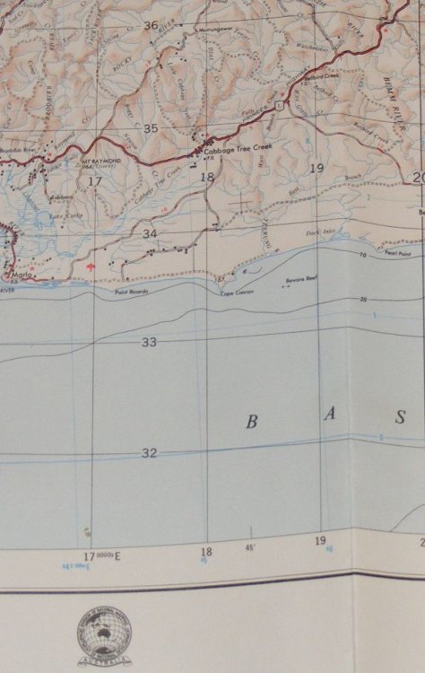 Mallacoota, New South Wales - Victoria, 1:25000 Map Sheet SJ 55-8, Edition 2, Series R 502