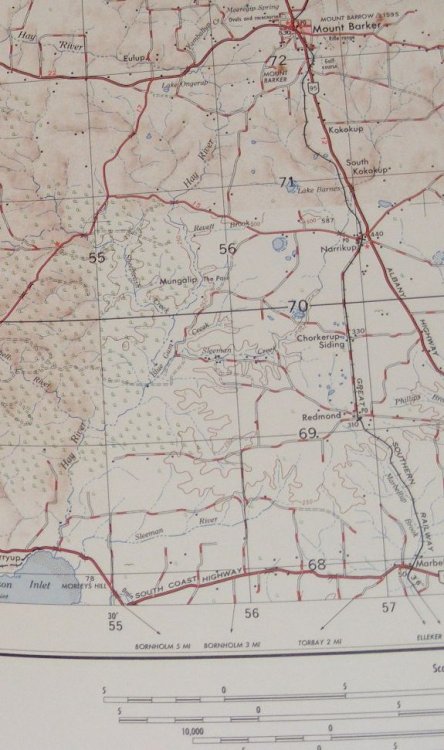 Mount Barker, Western Australia, 1:250000 Map Sheet SI 50-11, edition 1, Series R 502