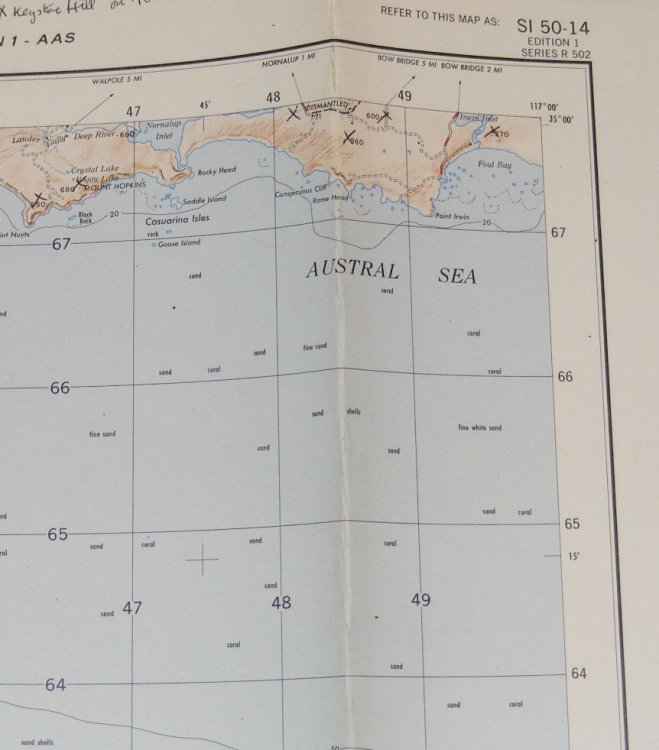 Irwin Inlet, Western Australia, 1:250000 Map Sheet SI 50-14, Edition 1, Series R 502