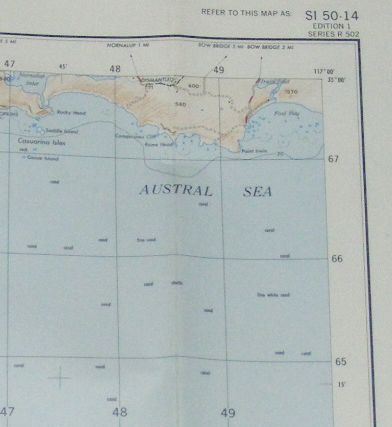 Irwin Inlet, Western Australia, 1:250000 Map Sheet SI 50-14, Edition 1, Series R 502