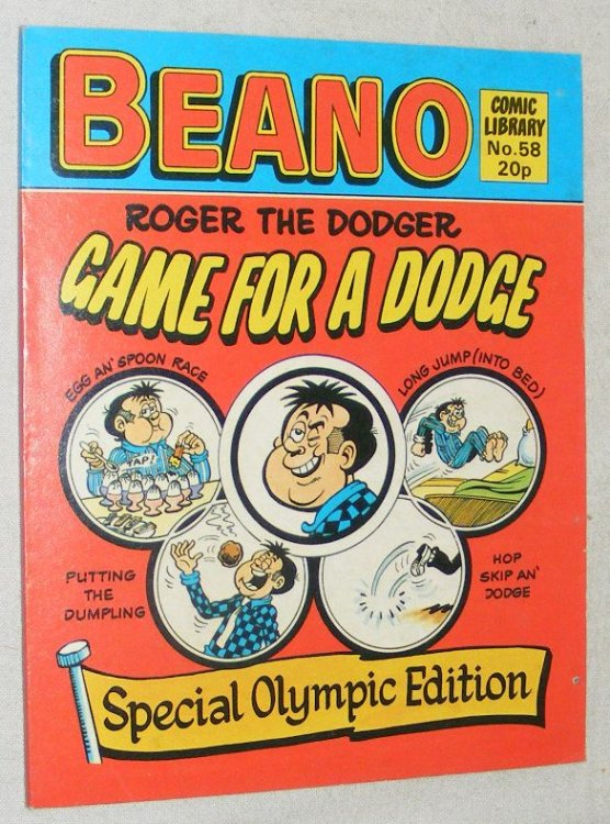 Beano Comic Library No.58. Roger the Dodger 'Game for a Dodge' Special Olympic Edition
