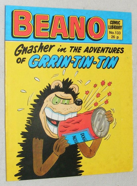 Beano Comic Library No.133. Gnasher in The Adventures of Grin-Tin-Tin