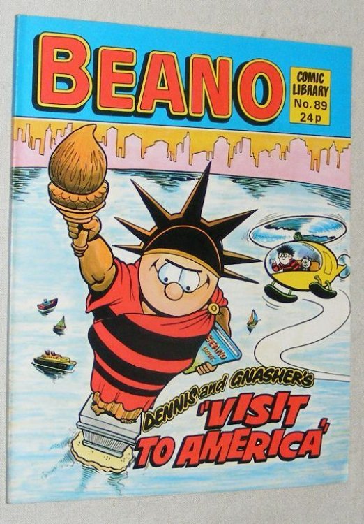 Beano Comic Library No.89. Dennis and Gnasher's 'Visit to America'