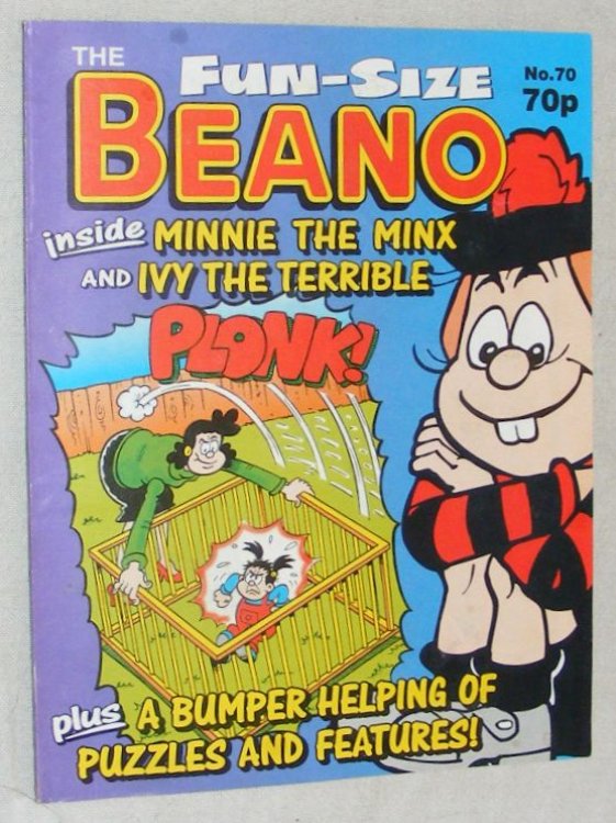 Fun-Size Beano No.70. Minnie the Minx in 'Sipermarket Shrieks!', Ivy the Terrible in 'Playpen Palaver!'