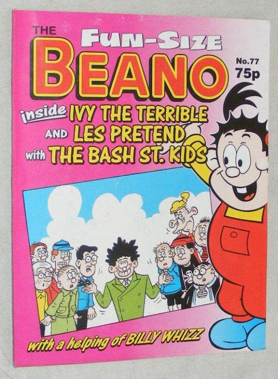 Fun-Size Beano No.77. Les Pretend with The Bash Street Kids in 'Family Misfortunes!', Ivy the Terrible in 'Occupational Hazard!'
