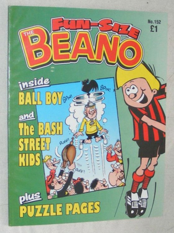 Fun-Size Beano No.152. The Bash Street Kids in 'Funny Forecasts!' & Ball Boy in 'Rags to Riches!'