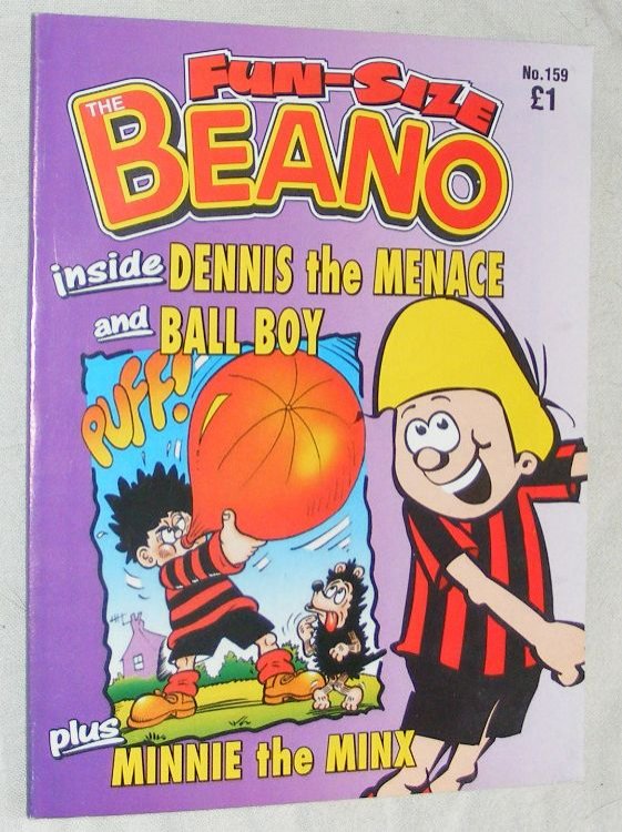 Fun-Size Beano No.159. Dennis the Menace in 'Float Parade!' & Ball Boy in 'Advert Antics!'