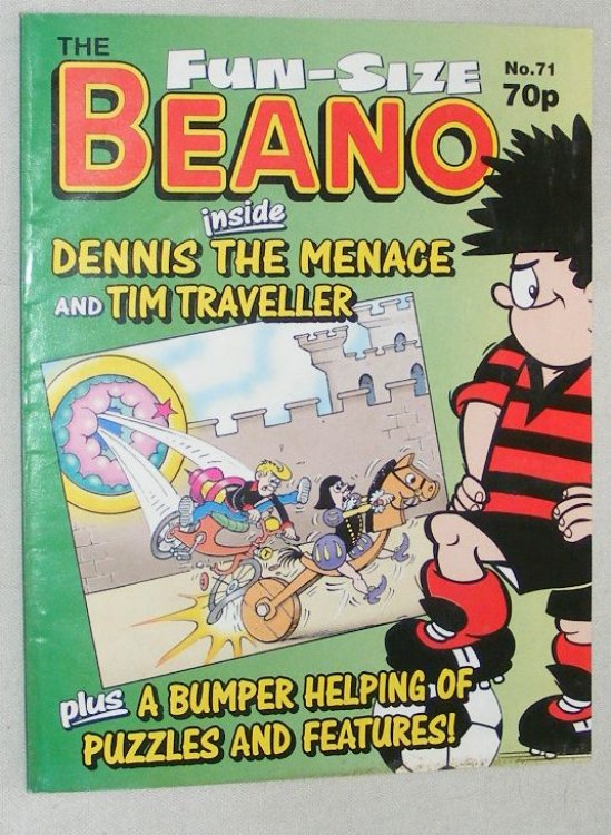 Fun-Size Beano No.71. Dennis the Menace and Gnasher in 'Pet Schemes!', Tim Traveller in 'Timeslip'